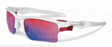 Oakley Zonnebril OO9156 Polished white oo red polarized & black irid