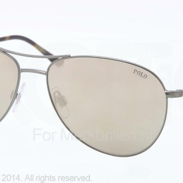 Polo Zonnebril PH3084 Matte green light brown mirror gold