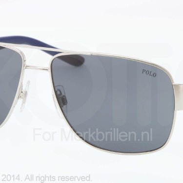Polo Zonnebril PH3085 Shiny silver dark blue