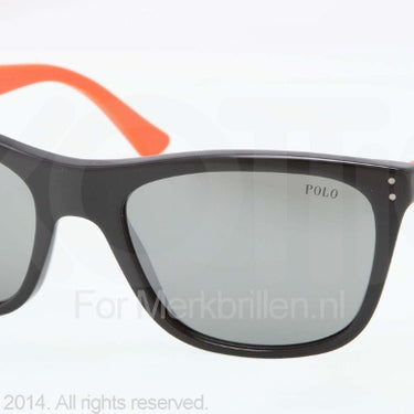 Polo Zonnebril PH4071 Black green mirror silver
