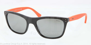 Polo Zonnebril PH4071 Black green mirror silver
