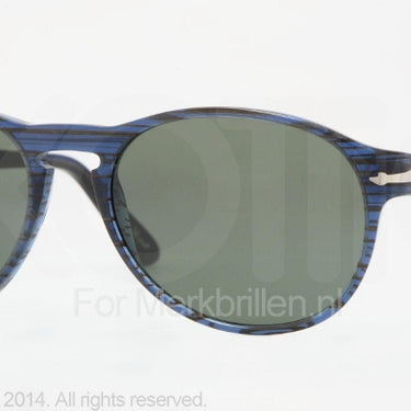 Persol Zonnebril PO2931S Blue striped gold crystal green