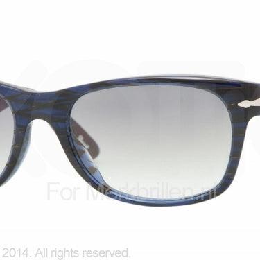 Persol Zonnebril PO2953S Striped blue gold crystal gray gradient
