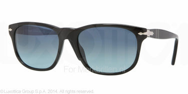 Persol Zonnebril PO2989S Black crystal gradient blue polar