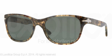 Persol Zonnebril PO3020S Brown spotted blue crystal green polarized