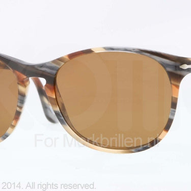 Persol Zonnebril PO3042S Brown stripped grey brown
