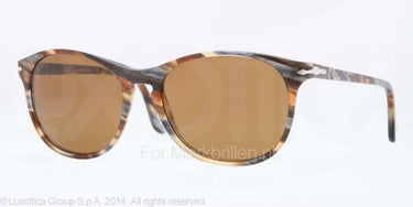 Persol Zonnebril PO3042S Brown stripped grey brown