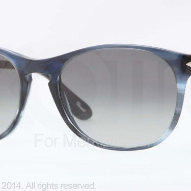 Persol Zonnebril PO3042S Brown stripped azure gradient grey