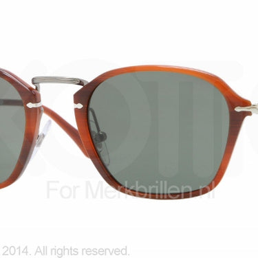Persol Zonnebril PO3047S Corrugated brown crystal green