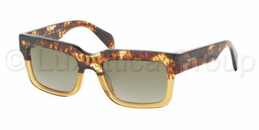 Prada zonnebril PR 01QS Spotted bruin op geel