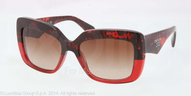 Prada Zonnebril PR 03QS Red havana grad red brown gradient