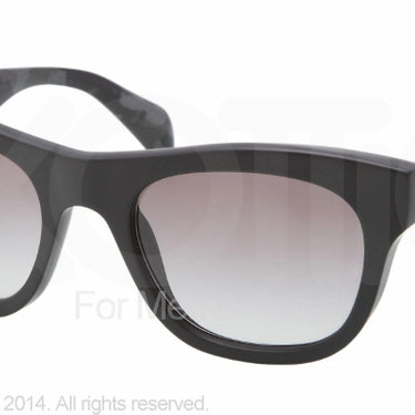 Prada Zonnebril PR 04QS Matte black gray gradient