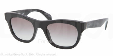 Prada Zonnebril PR 04QS Matte black gray gradient
