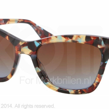 Prada Zonnebril PR 16PS Havana spotted blue brown gradient