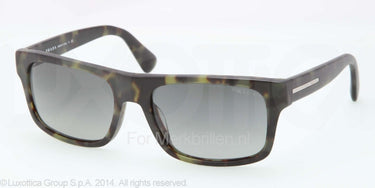 Prada Zonnebril PR 18PS Matte green havana light grey gradient