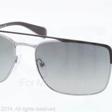 Prada Zonnebril PR 50QS Matte black/gunmetal grey gradient