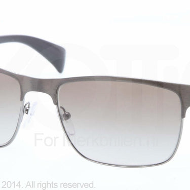 Prada Zonnebril PR 51OS Brushed black green gradient