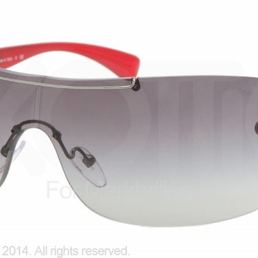 Prada Zonnebril PS 02MS Top currant-fire grey gradient