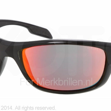 Prada Zonnebril PS 04NS Zwart-Rood