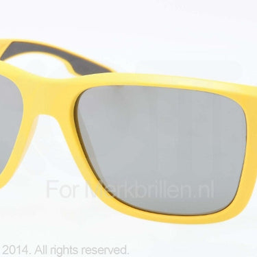 Prada Zonnebril PS 04OS Yellow demi shiny gray mirror silver