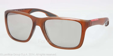 Prada Zonnebril PS 04OS Top olive on smoke mirror silver