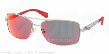Prada Zonnebril PS 50OS Zilver-Rood