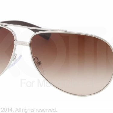 Prada Zonnebril PS 51NS Zilver-Bruin