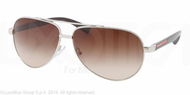 Prada Zonnebril PS 51NS Zilver-Bruin