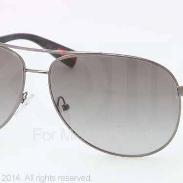 Prada Zonnebril PS 51OS Gunmetal demi shiny gray gradient