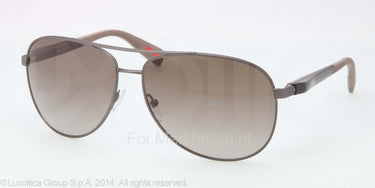 Prada Zonnebril PS 51OS Gunmetal brown gradient