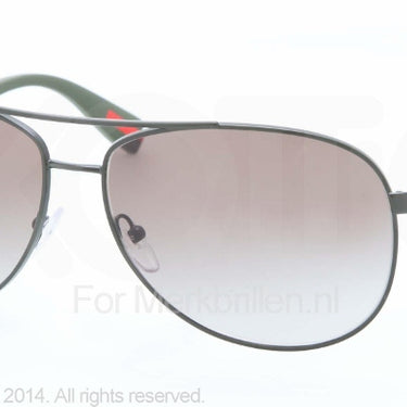 Prada Zonnebril PS 51OS Military green demi shin green gradient