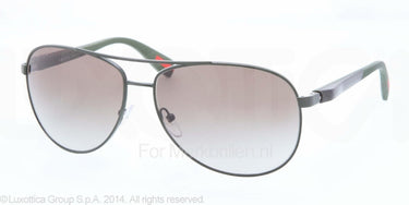 Prada Zonnebril PS 51OS Military green demi shin green gradient