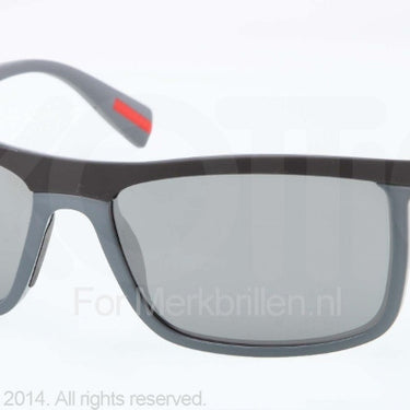 Prada Zonnebril PS 51PS Dark grey demi shiny gray mirror silver