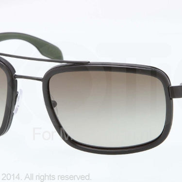 Prada Zonnebril PS 52PS Black rubber green gradient