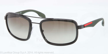 Prada Zonnebril PS 52PS Black rubber green gradient