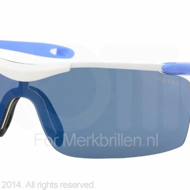 Prada Zonnebril PS 53MS White blue mirror