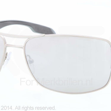 Prada Zonnebril PS 53NS Steel rubber mirror silver