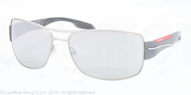 Prada Zonnebril PS 53NS Steel rubber mirror silver