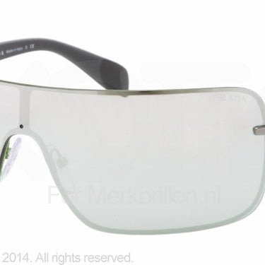 Prada Zonnebril PS 55OS Green gray mirror silver