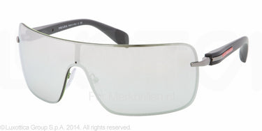 Prada Zonnebril PS 55OS Green gray mirror silver