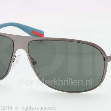 Prada Zonnebril PS 56OS Brushed gunmetal gray green