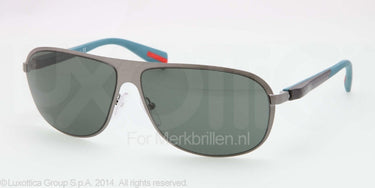 Prada Zonnebril PS 56OS Brushed gunmetal gray green