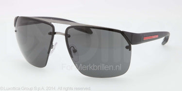 Prada Zonnebril PS 57OS Gunmetal demi shny blue