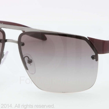Prada Zonnebril PS 57OS Gunmetal demi shiny gray gradient