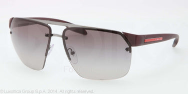 Prada Zonnebril PS 57OS Gunmetal demi shiny gray gradient