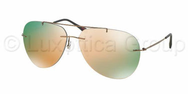 Prada Zonnebril PS 50PS Cocoa demi shiny gold mirror pink