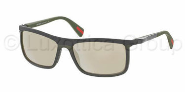 Prada Zonnebril PS 51PS Military green demi shin light brown mirror gold