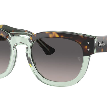 Ray-Ban Mega Hawkeye RB0298S 1376M3 Havana op transparant groen