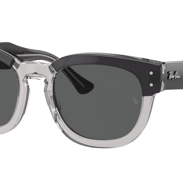 Ray-Ban Mega Hawkeye RB0298S 1396B1 Grijs op transparant grijs