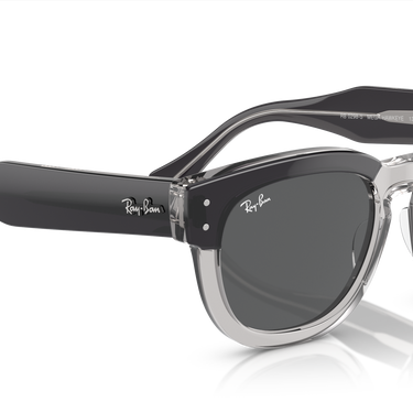 Ray-Ban Mega Hawkeye RB0298S 1396B1 Grijs op transparant grijs